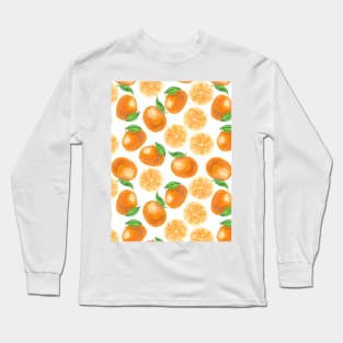 Watercolor tangerines Long Sleeve T-Shirt